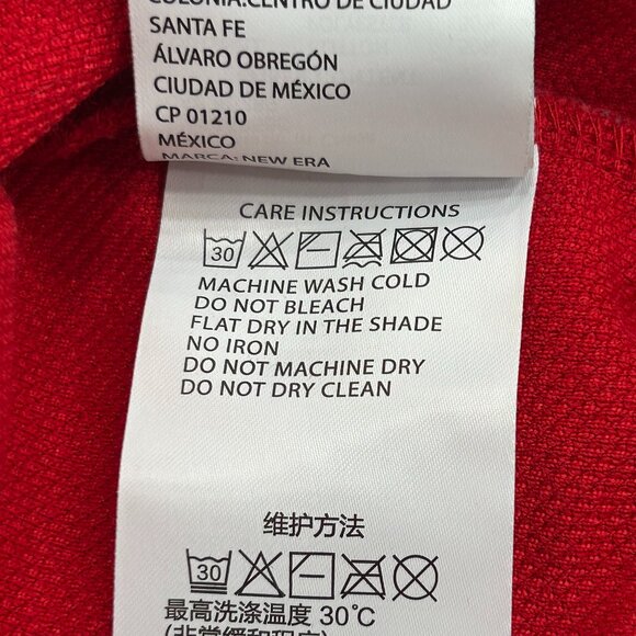 New Era New York Yankees Red Crewneck Long Sleeve MLB 3D Logo Sweatshirt Size M - Picture 9 of 10